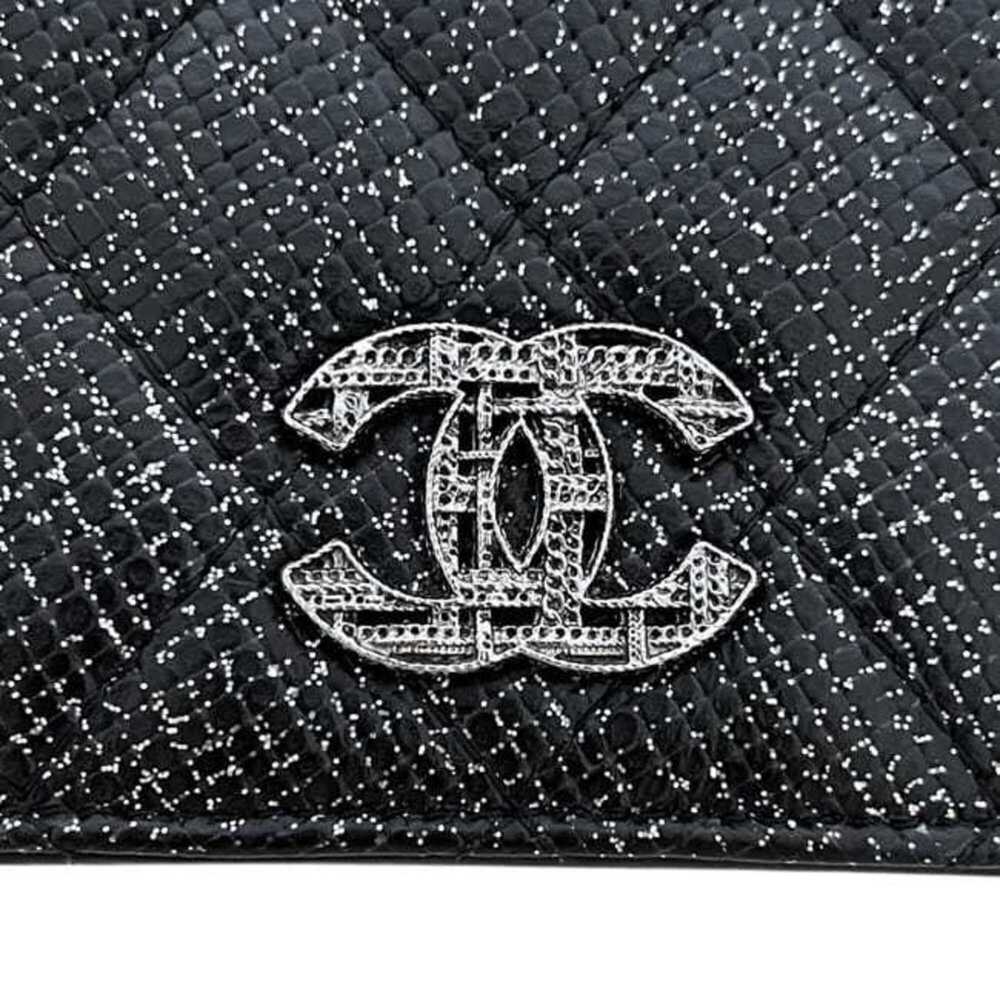 CHANEL Black Caviar Leather Logo Wallet - Picture 11 of 11